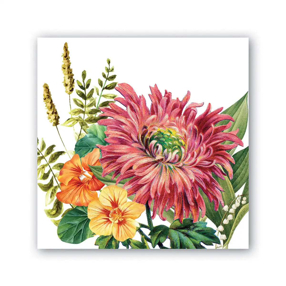 Dahlias Cocktail Napkins