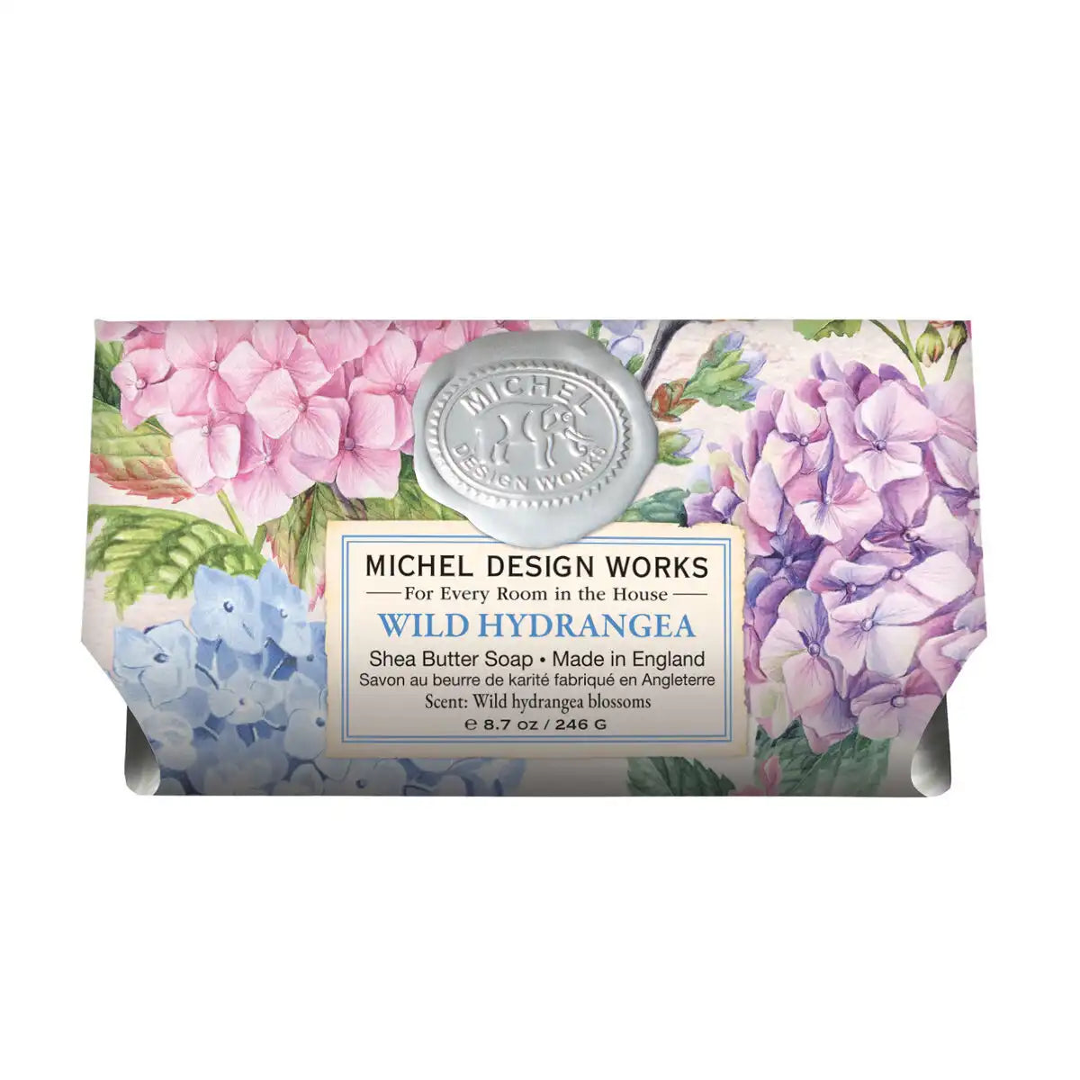 Wild Hydrangea Large Bath Soap Bar