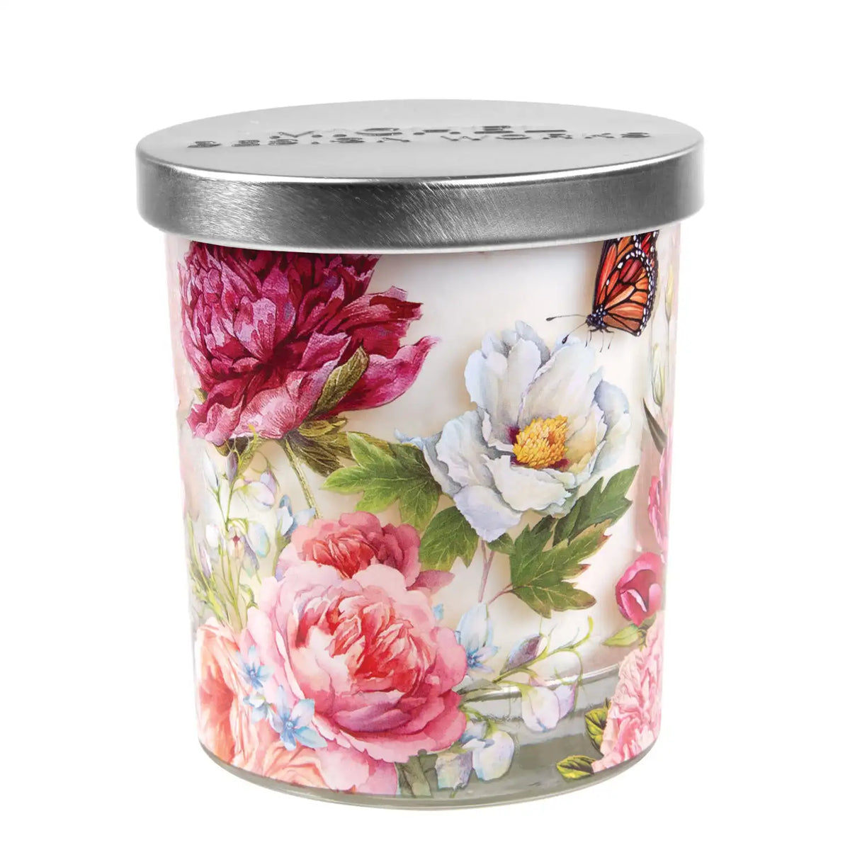 Blush Peony Decorative Glass Candle