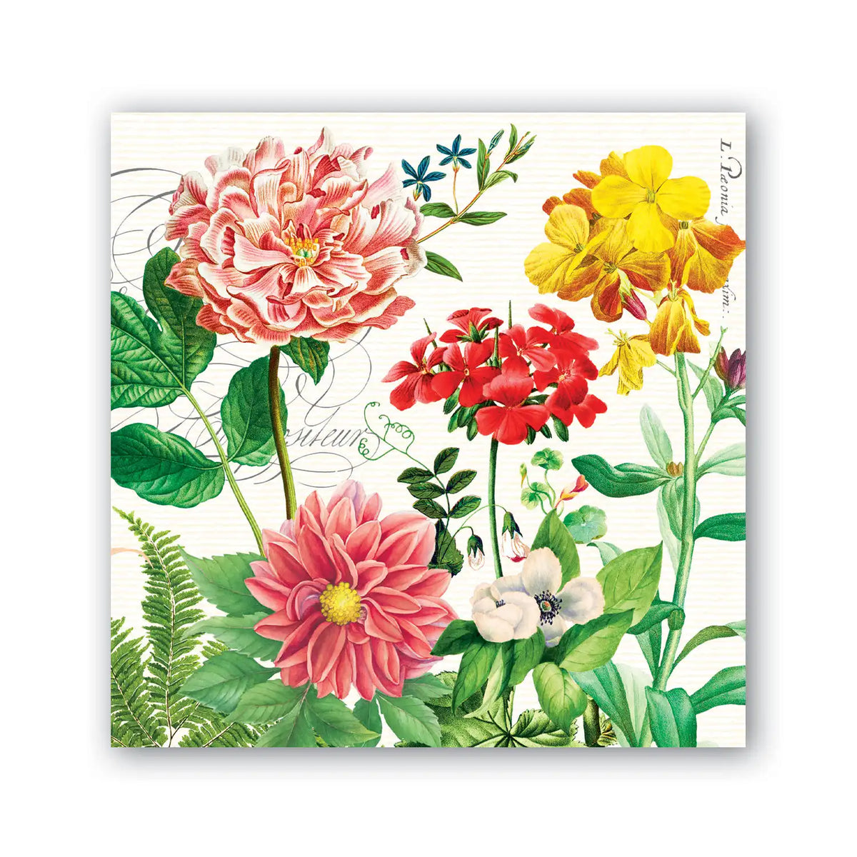 Poppies and Posies Cocktail Napkins