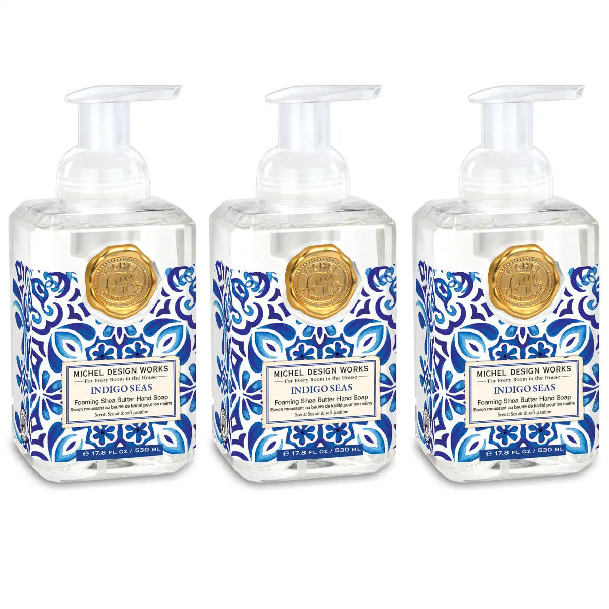 Indigo Seas Foaming Hand Soap 3-Pack