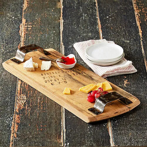 Bourbon Cheese Board with Handles