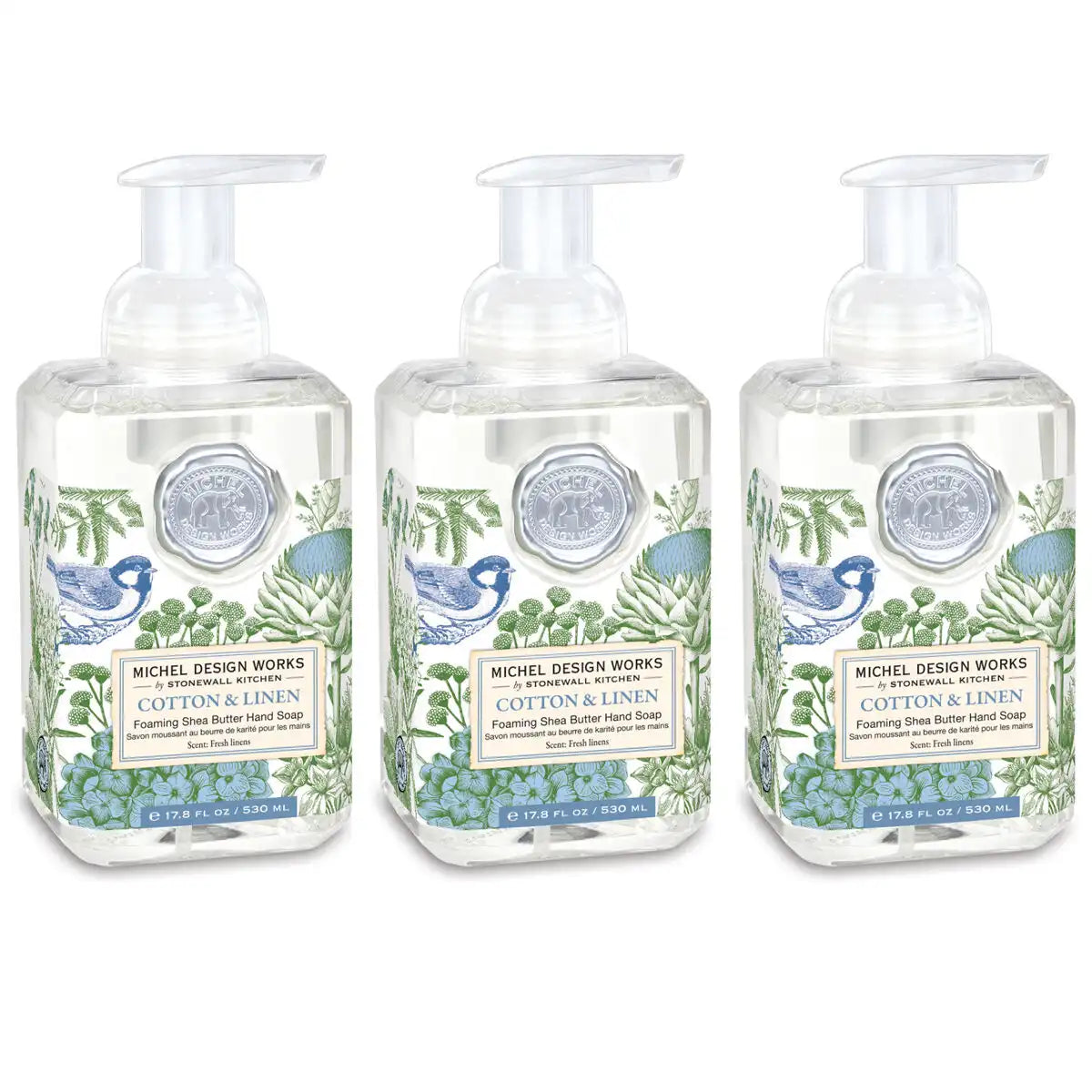 Cotton & Linen Foaming Hand Soap 3-Pack