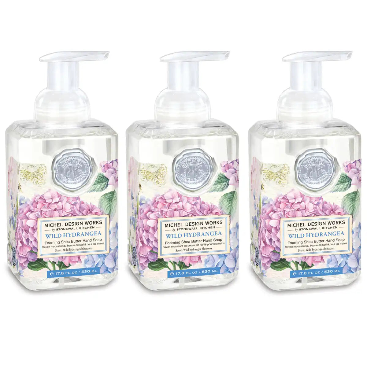 Wild Hydrangea Foaming Hand Soap 3-Pack