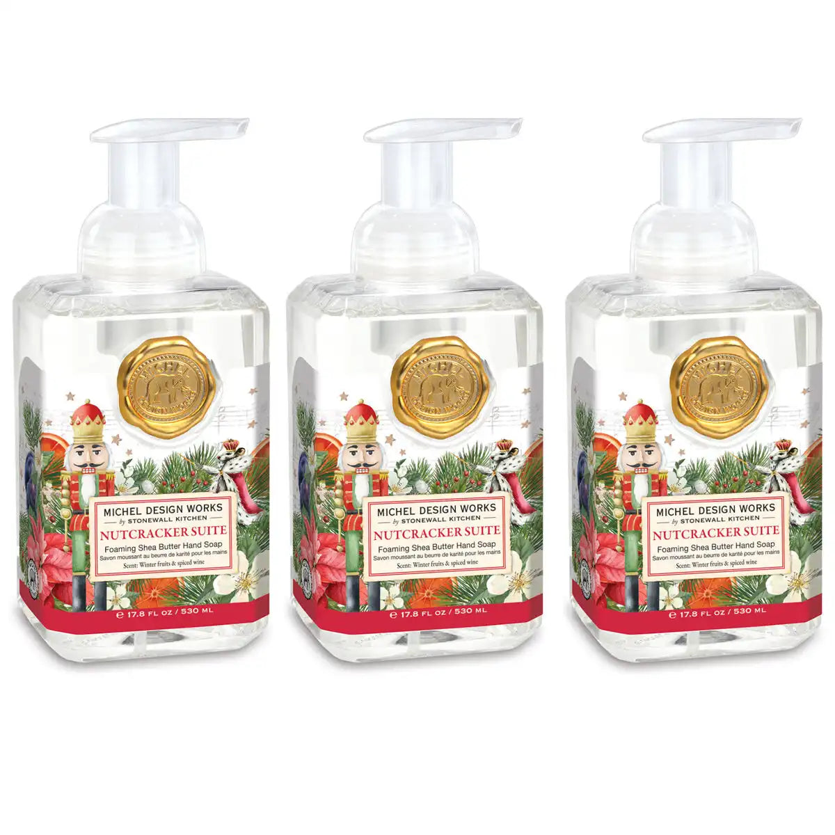 Nutcracker Suite Foaming Hand Soap 3-Pack