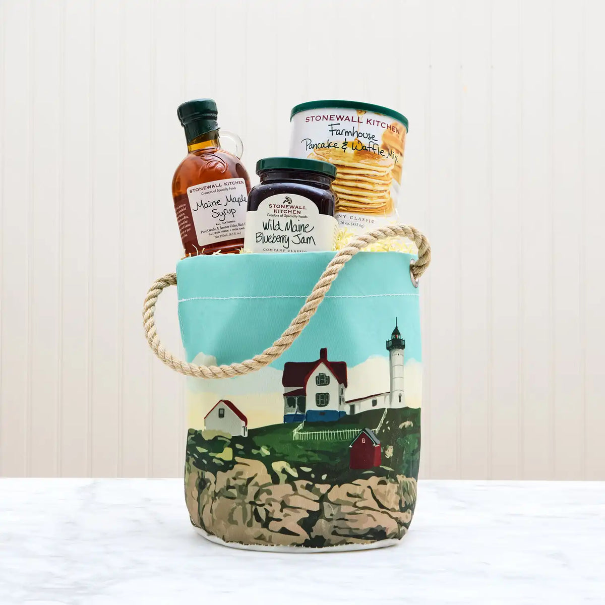 Sea Bags® Cape Neddick Light Bucket Bag Breakfast Gift